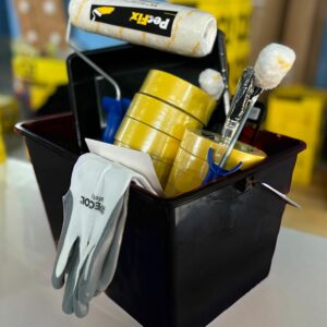 Kit de Pintura Completo Premium – Rolo, Trincha, Tabuleiro, Balde, Mini Rolos, Luvas e Fitas de Mascarar